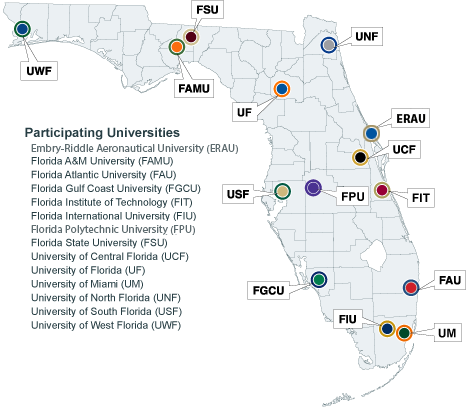 Florida University Map 2018
